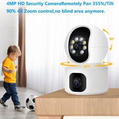 360° Full Hd Çift Kameralı 1080p Smart ip Akıllı Güvenlik Kamera Uzaktan İzleme
