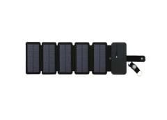 Taşınabilir Güneş Enerji Şarj Paneli Katlanabilir 5V 2.1A USB Telefon Tablet Şarj 5 Tabletli