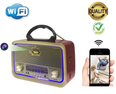 Nostaljik Radyo Gizli Video Kamera Wifi Kablosuz 32gb Harekete Duyarlı 2023 Cihazı