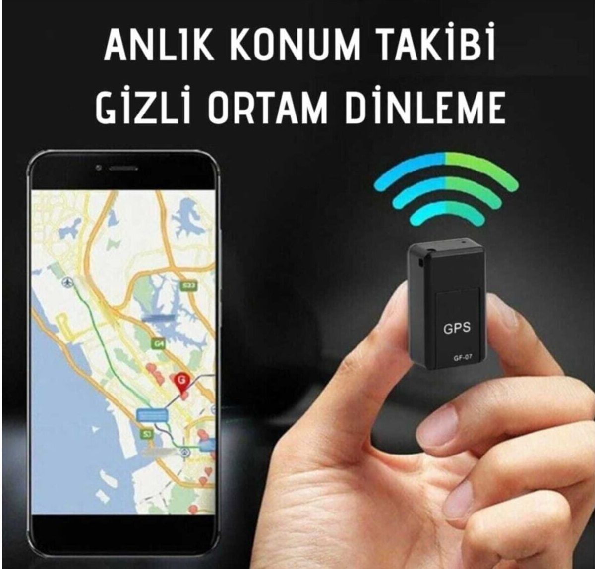 Mini Gps Araç Çocuk - Pet Takip Cihazı GSM Sim Kartlı