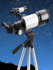 Profesyonel Astronomik Teleskop 70 Mm Mercek 150 Kez Yakınlaştırma Yüksek Güçlü