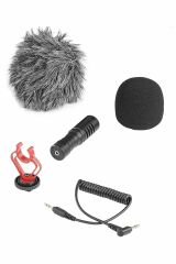 Üst Kalite Ses Algılayıcı Gürültü Emici Önleyici Kayıt Condenser Telefon Kamera Mikrofon