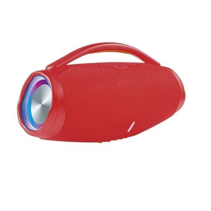 Booms Box 3 Led Taşınabilir Bluetooth Hoparlör Kırmızı Süper Ses Bas