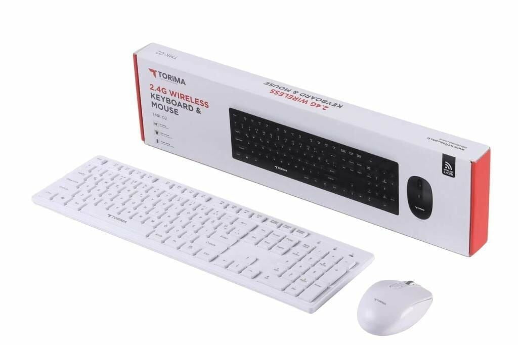 TMK-02 2.4ghz Kablosuz Q Klavye Ve Mouse Seti Beyaz