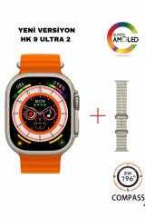 Hk9 Ultra 2 Amoled Ekran GPS / NFC /Siri / Chat Gpt ve Pusula Destekli Watch Ultra 2 Akıllı Saat