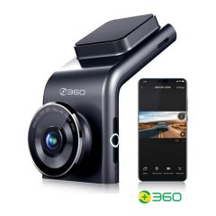 360 G300 1296p 160° Geniş Açı Gece Görüş Dahili GPS Akıllı Araç İçi Kamera Plaka Okuma