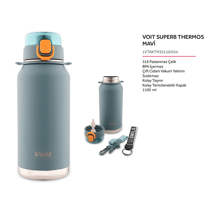 Voit SuperB Termos 1100 ml - Mavi