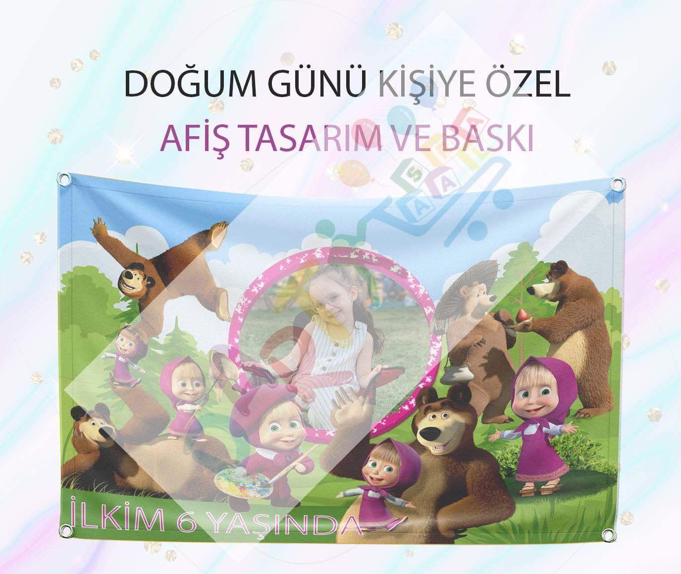 Maşa İle Koca Ayı Doğum Günü Afişi