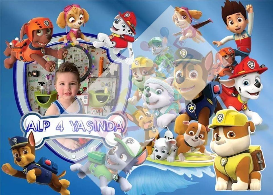 Paw Patrol Doğum Günü Afişi