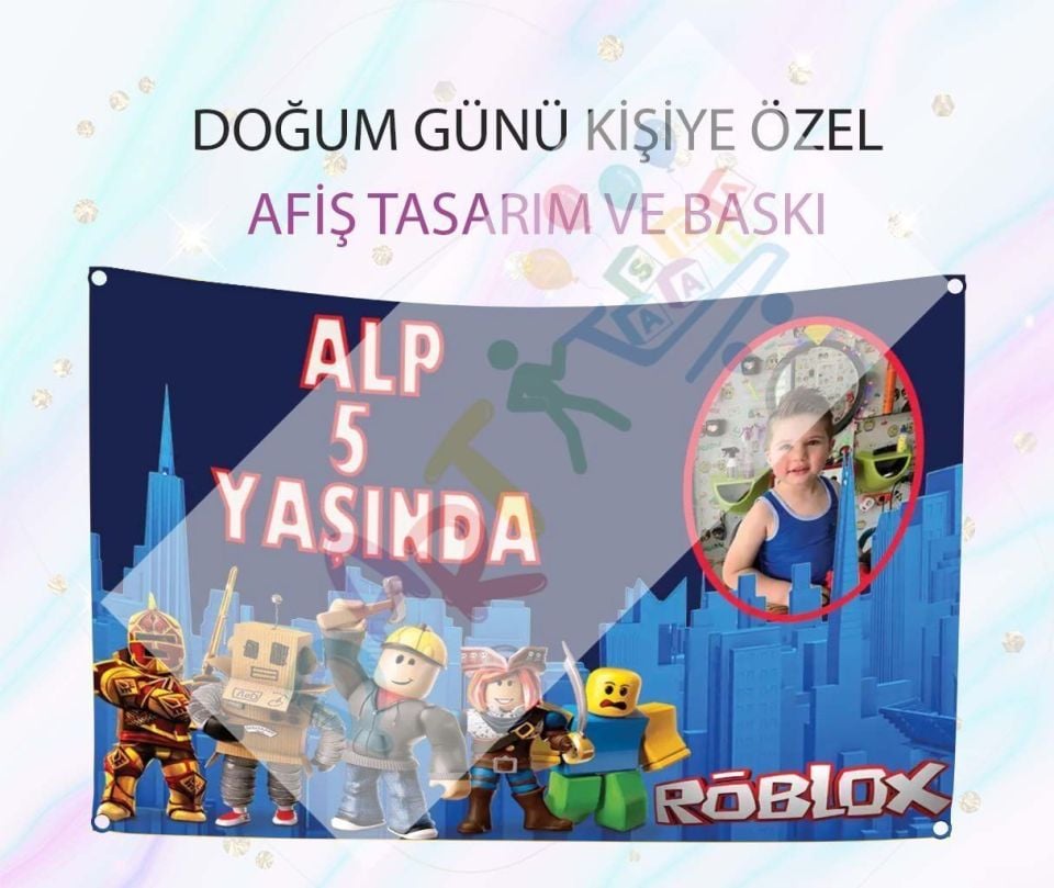 Roblox Doğum Günü Afişi