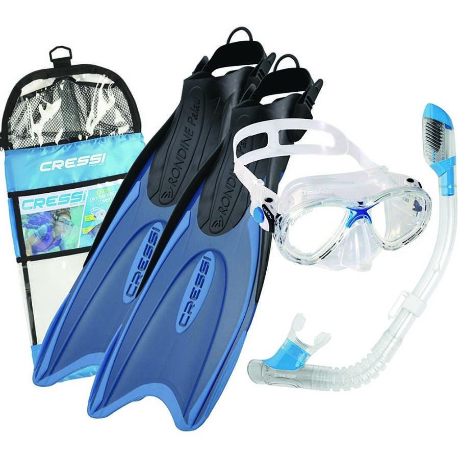 Cressi Palau Kid Palet Maske Şnorkel Seti BLUE - NO:29-32