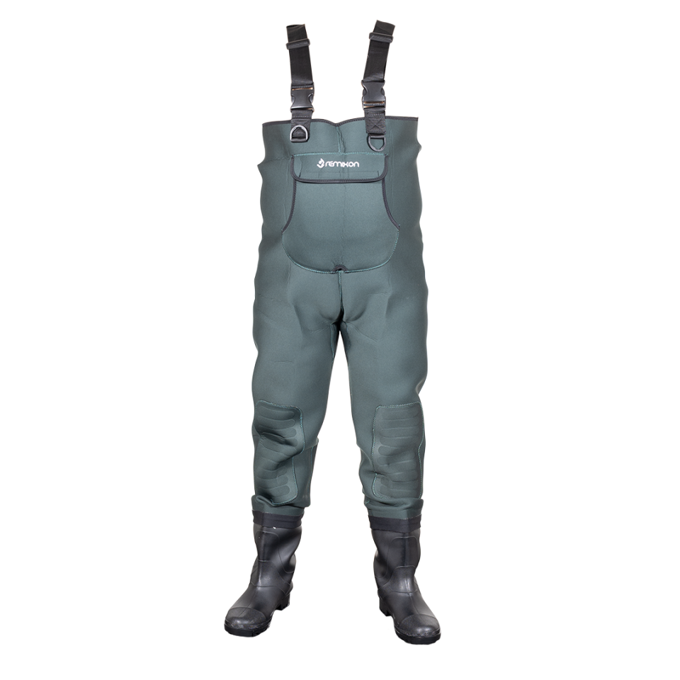 REMIXON 4.5MM NEOPREN YEŞİL PVC BOT TULUM ÇİZME