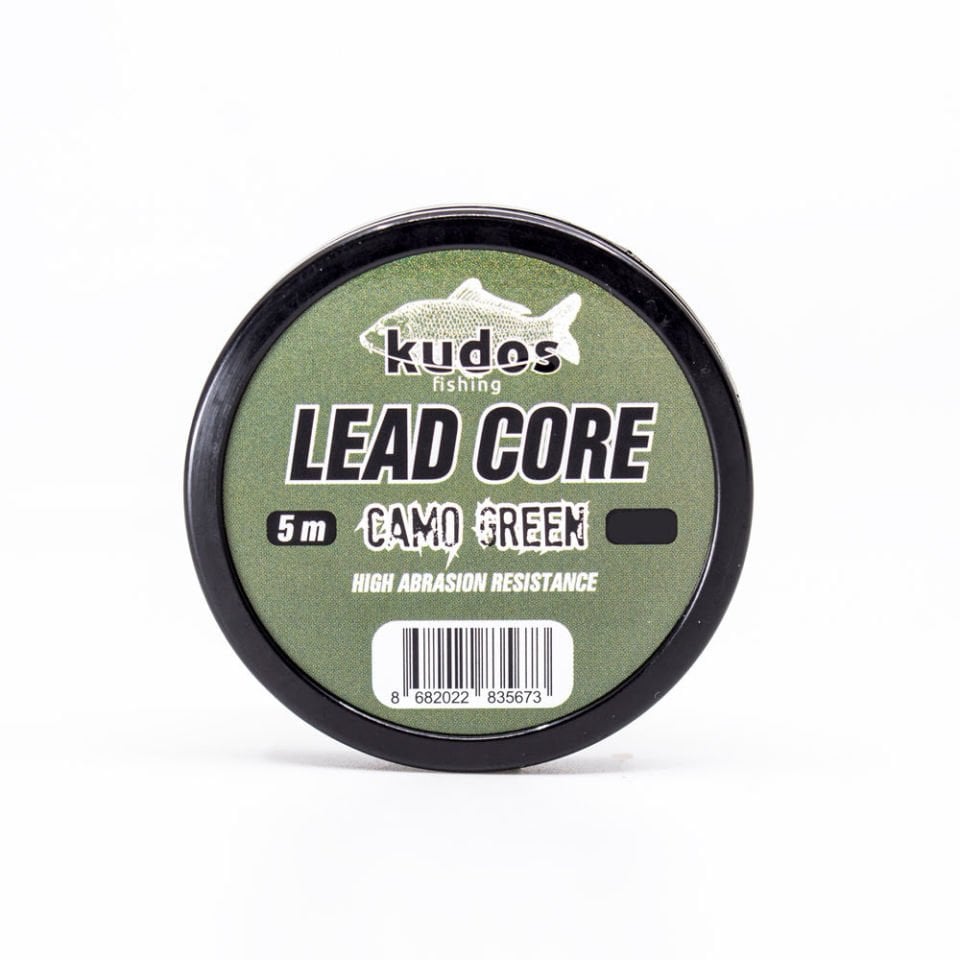 Kudos Lead Core Camo Green 5m 35 Lb.