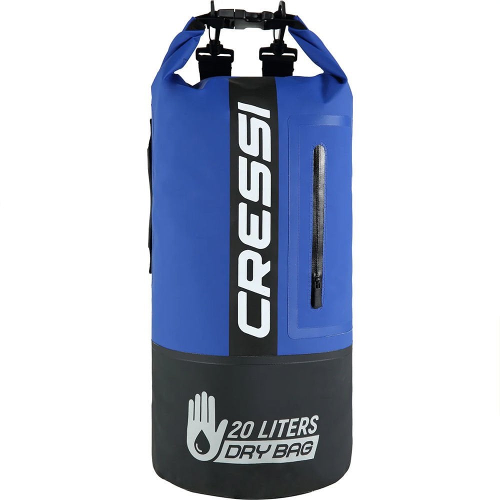 Cressi Premium Dry Bag BLACK - BLUE - 20L