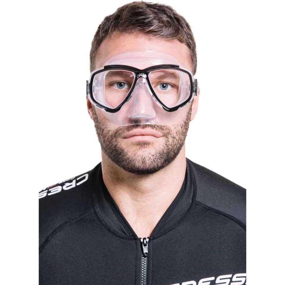 Cressi Perla Dalış Maskesi CLEAR-BLACK