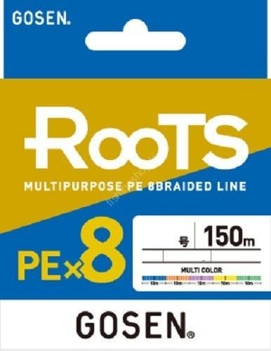 Gosen X8 Roots PE 8 Örgü Spin İp Misina 150mt Multi Color abs