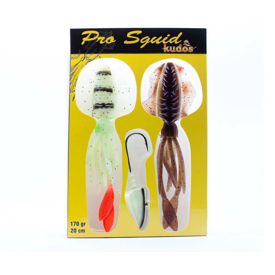 Kudos Pro Squid 20 cm (2 Adet) 170 gr Lumo Jighead