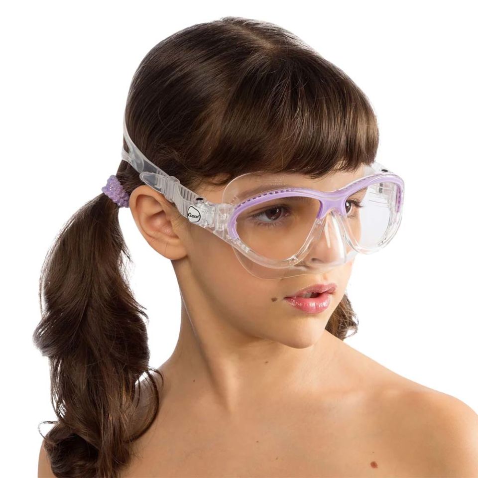 Cressi Moon Çocuk Yüzme ve Dalış Maskesi CLEAR - LILAC - 5-10 YAŞ