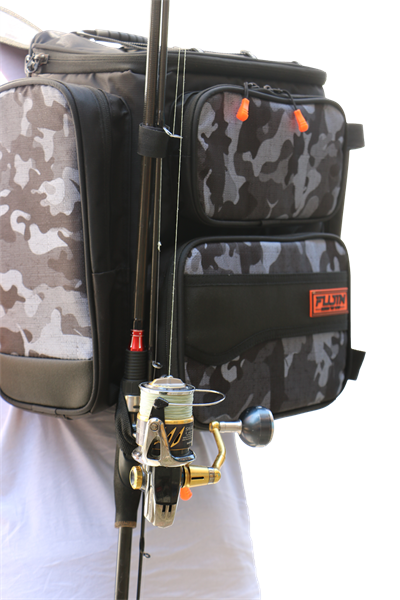 Fujin Black Camo Back Pack - Balıkçı Sırt Çantası