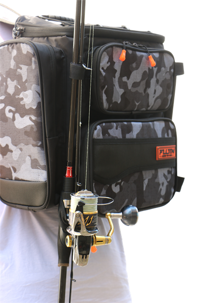 Fujin Black Camo Back Pack - Balıkçı Sırt Çantası