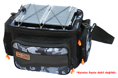 Fujin Black Camo Helper Bag - Balıkçı Çantası