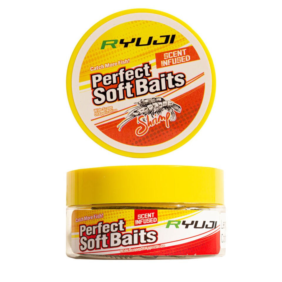 Ryuji Perfect Bait LT Karides Kokulu Silikon Yem (10 Adet)