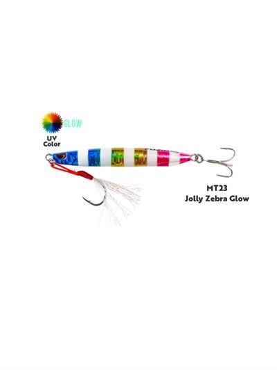 Fujin Metal Cast 30gr Shore Jig Metal Yem MT23JollyZebraGlow