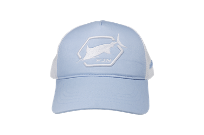 Fujin Sword Fish Balıkçı Şapkası Mavi Beyaz Fileli