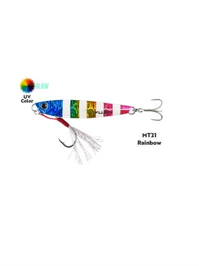 Fujin Jig-X 30gr Light Jigging jig Yem MT21 Rainbow