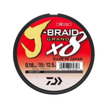 Daiwa JB Grand 8B 270m 0,16mm Grey İp Misina