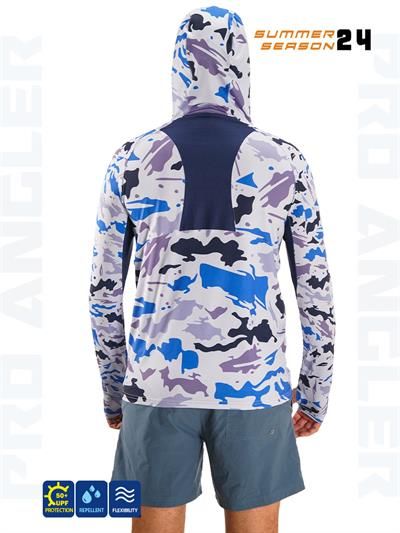 Fujin Pro Angler S24 Buff&Hoodi Natural Blue Camo
