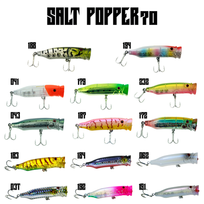 Fujin Salt Popper 70mm 9.5gr Su Üstü Maket Balık