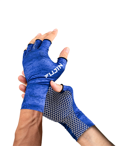 Fujin Pro Angler Summer Gloves Blue