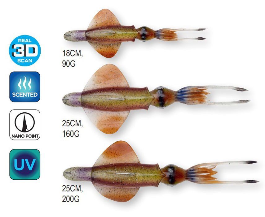 Savage Gear Swim Squid RTF 18cm 90gr Sahte Balık