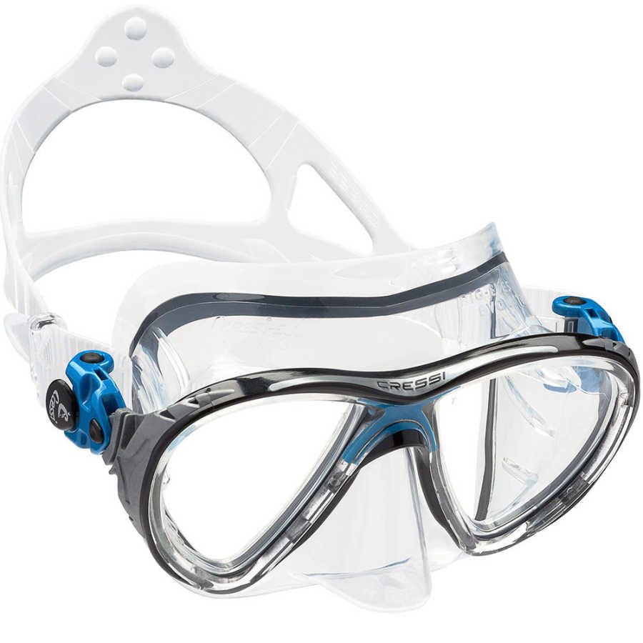 Cressi Big Eyes Evolution Dalış Maskesi CLEAR-BLUE-BLACK