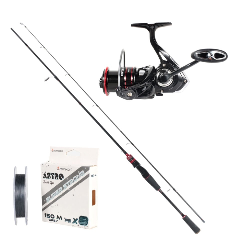 REMIXON FOCUS RD 2.70M 5-35GR 2P KAMIŞ+RD4000M 5+1BB MAKARA, SET