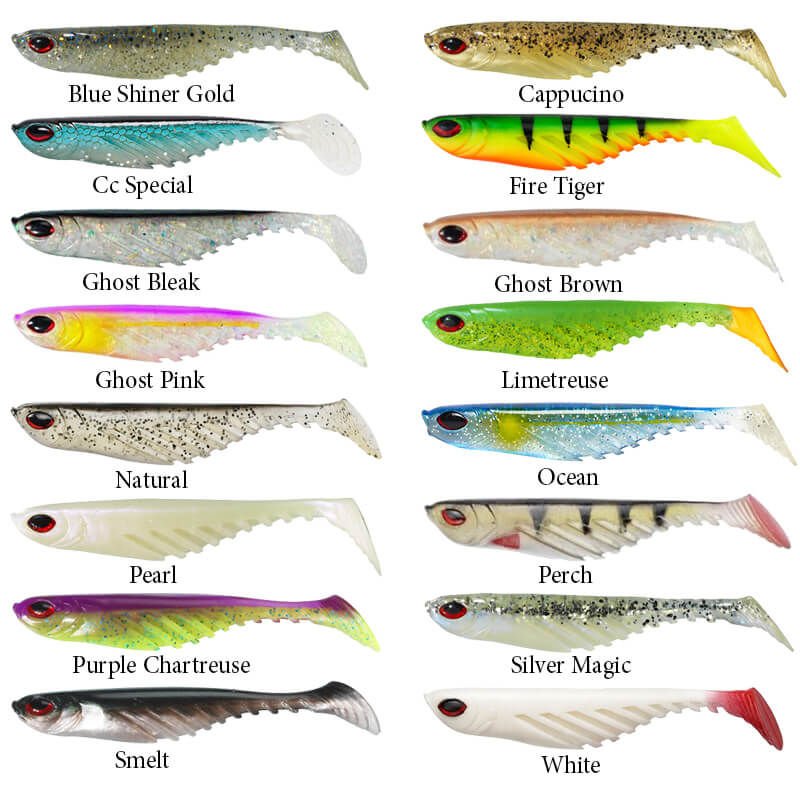 Berkley Powerbait Ripple Shad Sahte Balığı PURPLE CHARTREUSE - 11CM-25LI