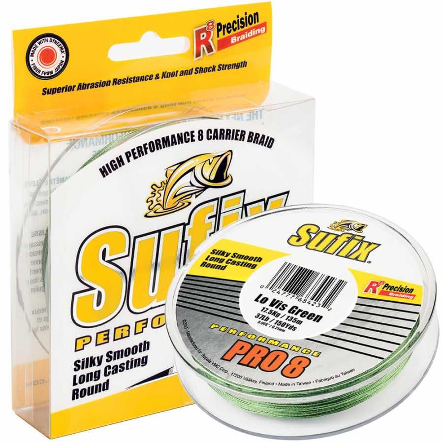Sufix Performance Pro8 İp Misina LO VIS GREEN - 0.24MM - 135MT - 19.5KG