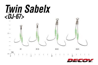Decoy Dj-67 Twin Sabelx #1 Çelik Tel Asist İğne