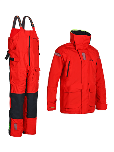 Fujin Pro Angler Off Shore Suit Red Navy