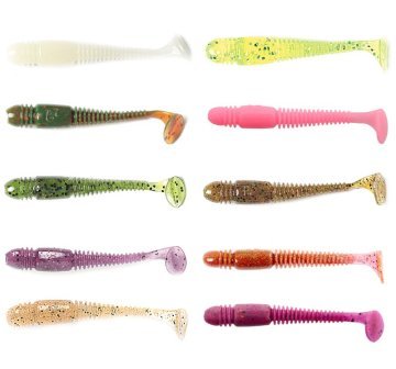 Lucky John Tioga 2'' (5.08 cm) 10P Silikon Yem PA01