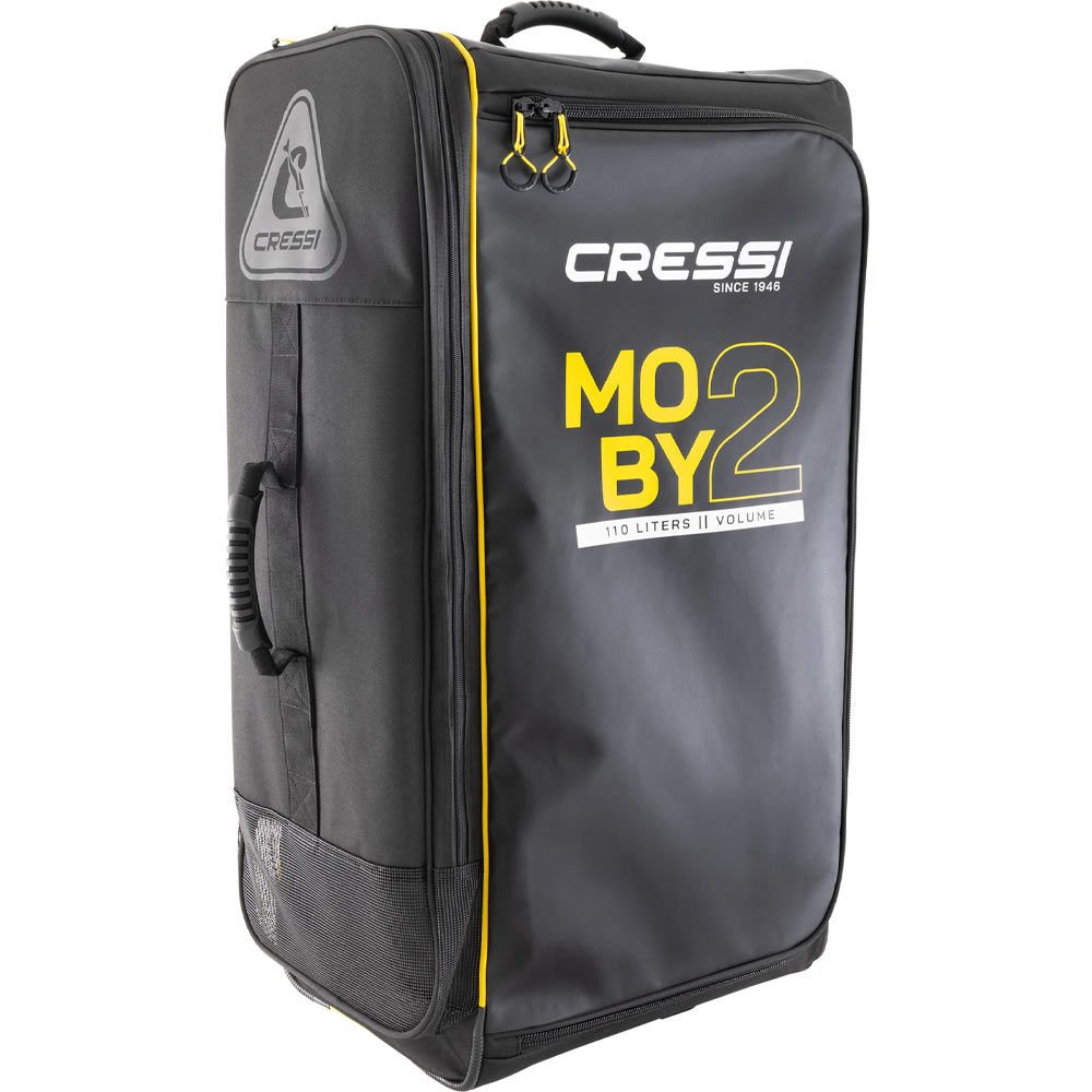 Cressi Moby 2 Tekerlekli Dalış Çantası BLACK/YELLOW - 110 L