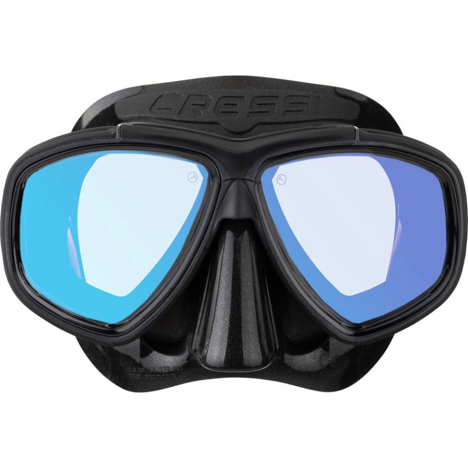 Cressi Prisma Dalış Maskesi BLACK - YELLOW/BLUE LENS