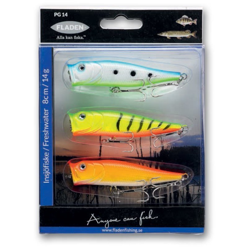 Fladen Popper Set 9 cm 14 G 3P