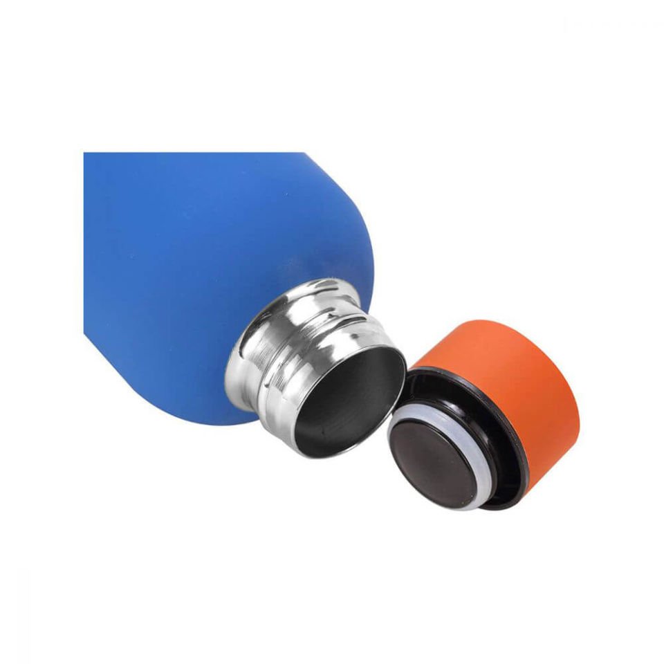 Cressi Kauçuk Kaplı Termal Suluk MAVİ - TURUNCU - 500 ML