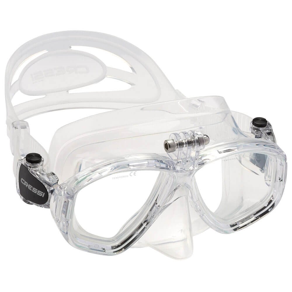 Cressi Action Dalış Maskesi Su Altı Kamera Aparatlı CLEAR - CLEAR