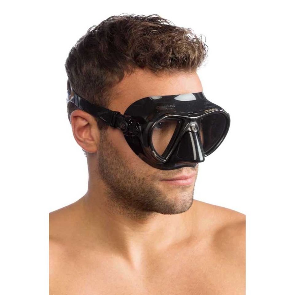 Cressi Nano Dalış Maskesi BLACK-BLACK