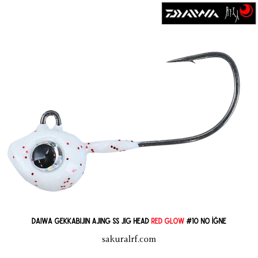 Daiwa Gekkabijin SW Light Jig Head SS Red Glow #8
