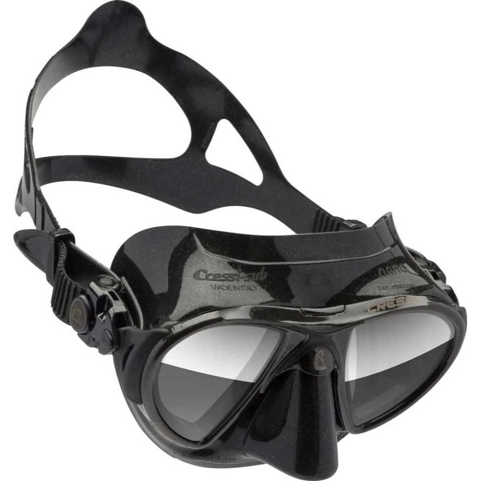 Cressi Nano Dalış Maskesi BLACK-BLACK-HD MIRRORED