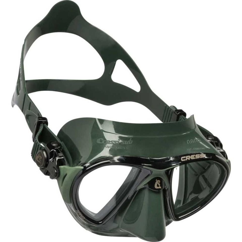 Cressi Nano Dalış Maskesi GREEN-GREEN